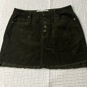 Indigo Rein skirt Corduroy dark‎ green skirt juniors 5